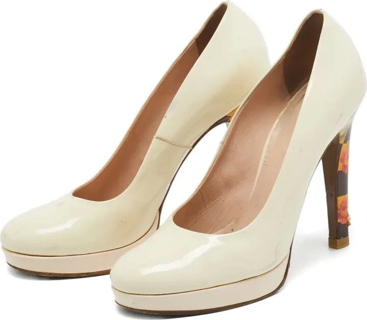 125mm Floral-Heel Pumps - Image 2