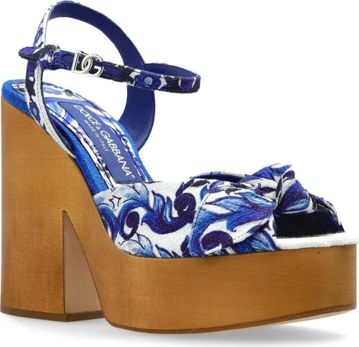 125mm Floral-Motif Heeled Sandals - Image 2