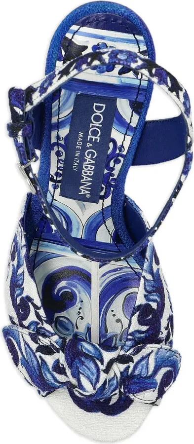 125mm Floral-Motif Heeled Sandals - Image 3
