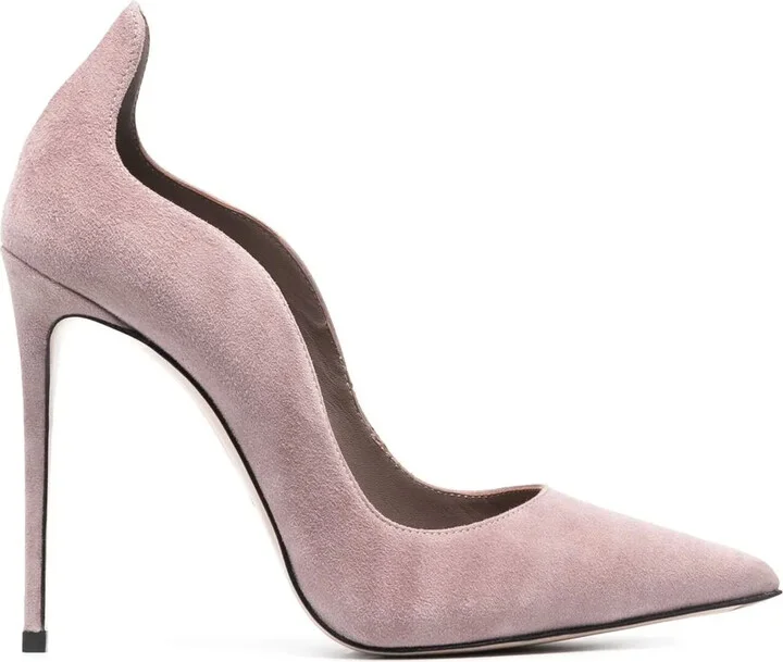 125mm Ivy suede pumps