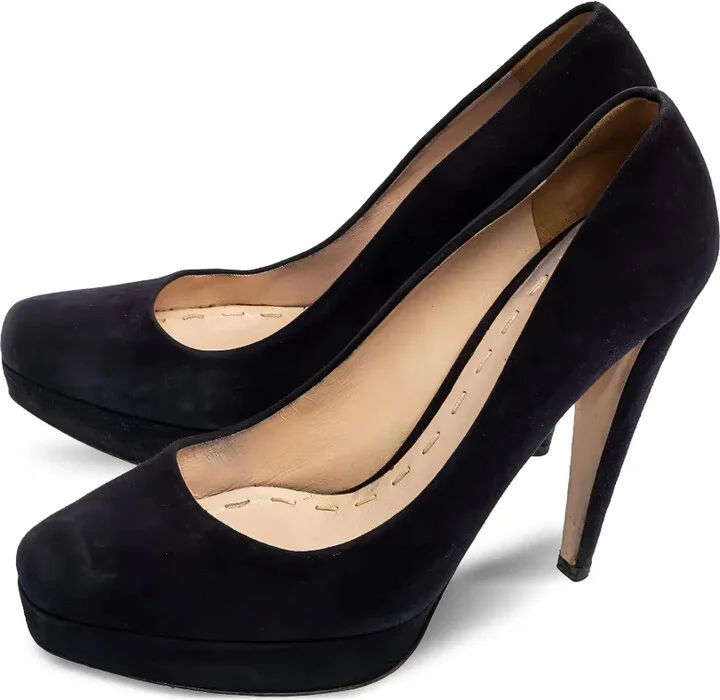 125mm Leather Heeled Pumps - Image 4