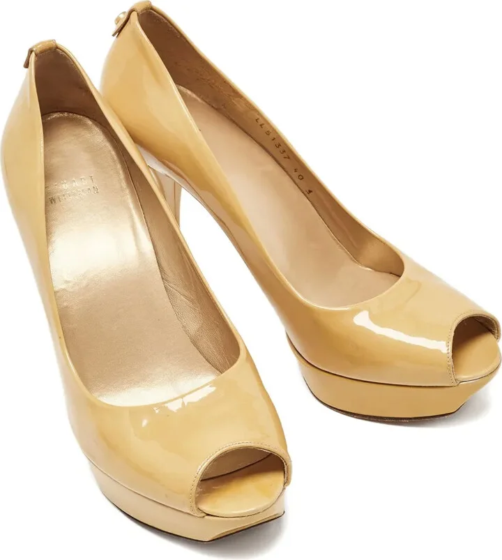 125mm Leather Heeled Pumps - Image 2