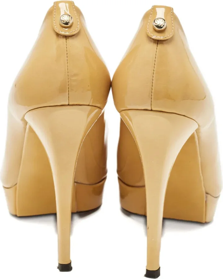 125mm Leather Heeled Pumps - Image 4