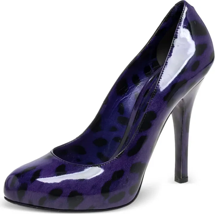 125mm Leather Heeled Pumps - Image 2