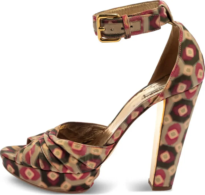 125mm Leather Heeled Sandals