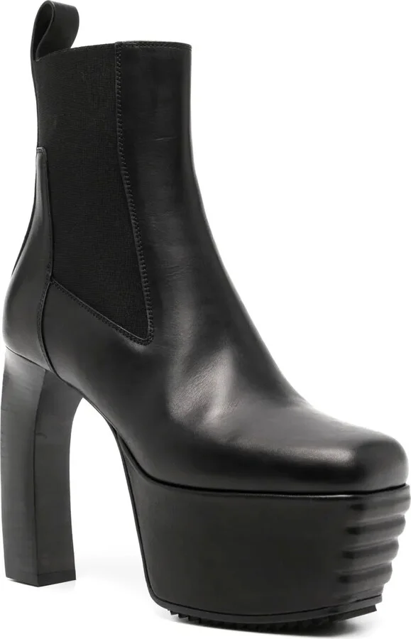 125mm Leather Platform Boots - Image 2