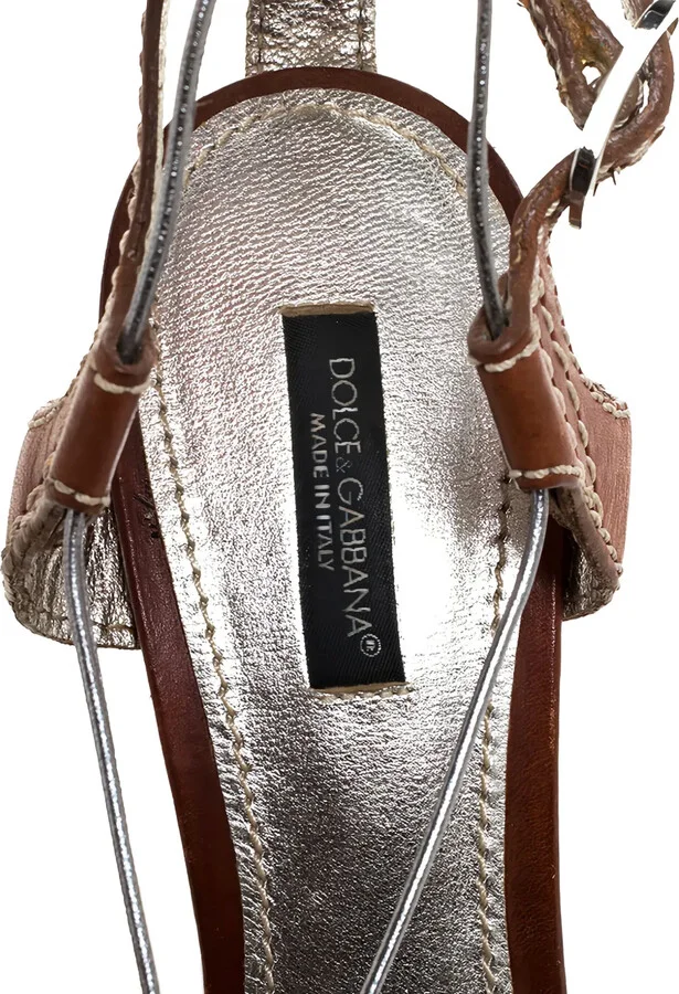 125mm Leather Platform Sandals - Image 5
