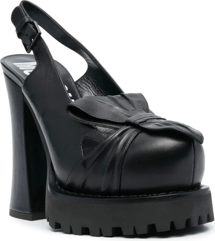 125mm Leather Slingback Pumps - Image 2