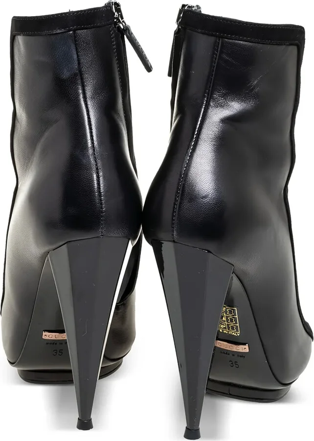 125mm Leather Strapy Boots - Image 4