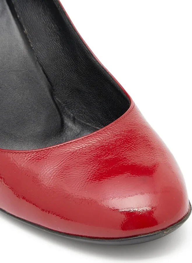 125mm Leather Wedge Pumps - Image 5