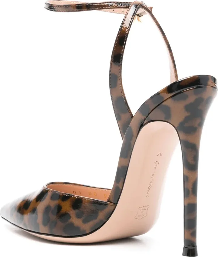125mm Leopard-Print Leather Pumps - Image 3