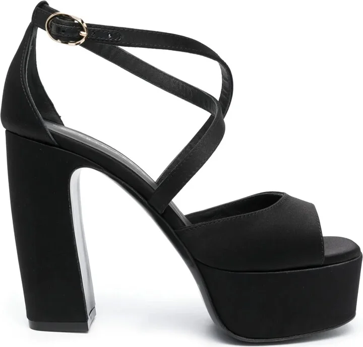 125mm Metallic Leather Sandals