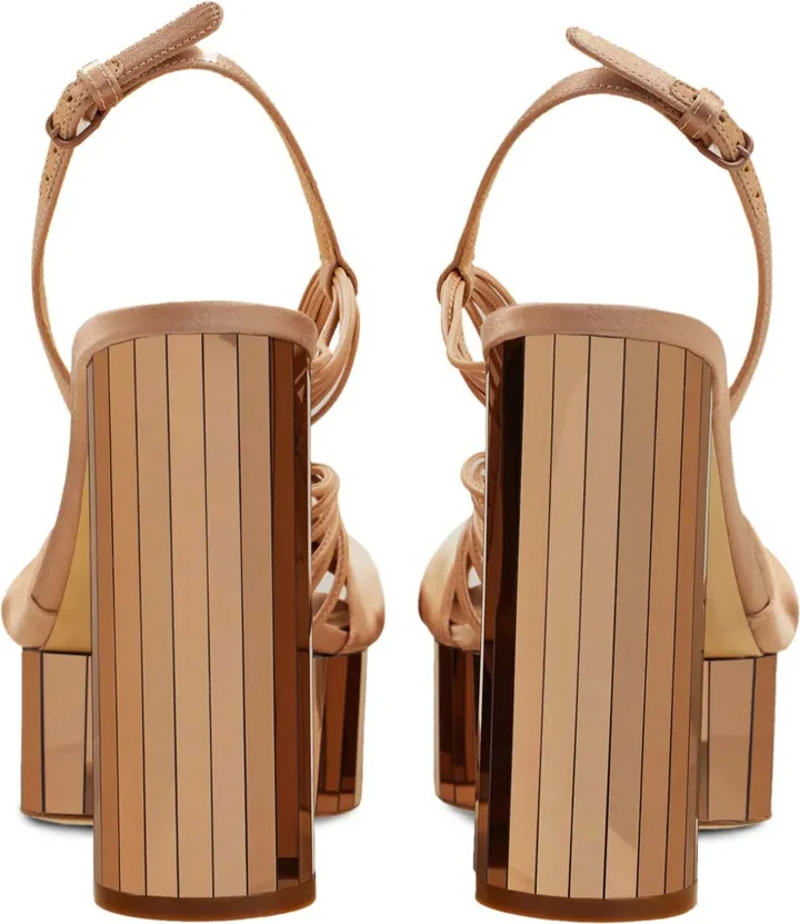 125mm Mirrored Platform Sandals - Image 3