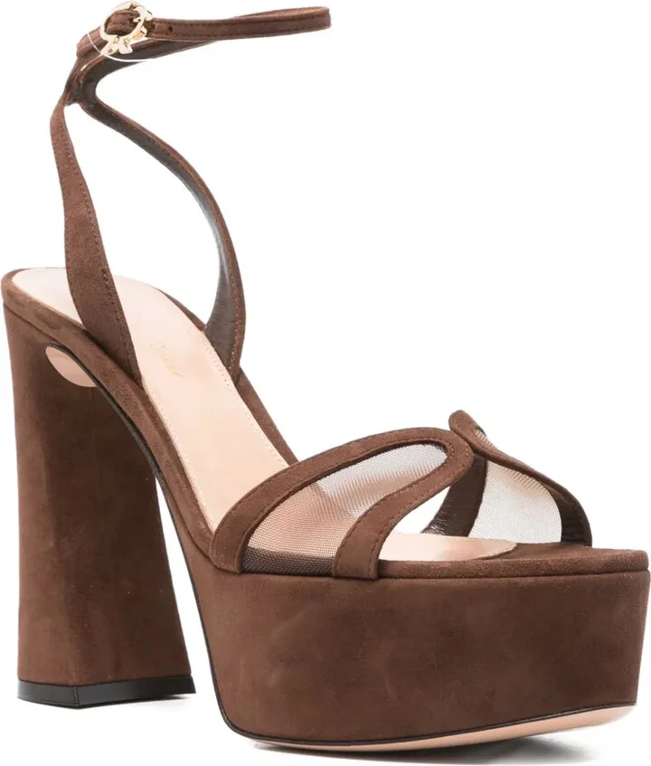 125mm Platform Ankle-Strap Sandals - Image 2