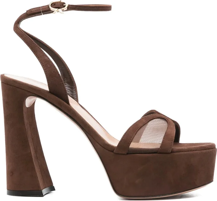 125mm Platform Ankle-Strap Sandals