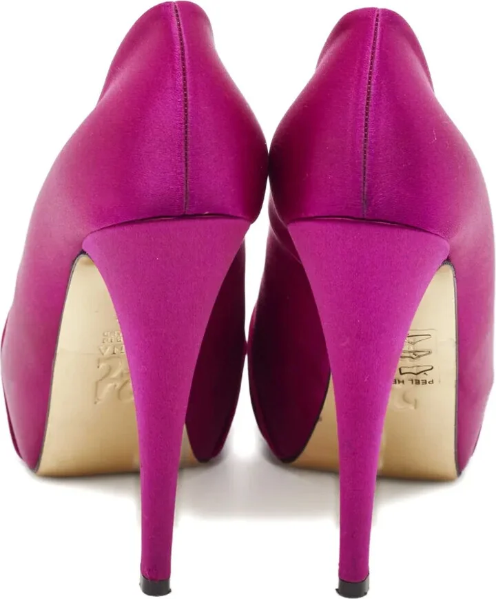 125mm Satin-Finish Heeled Pumps - Image 3