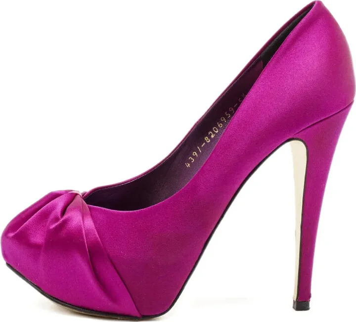 125mm Satin-Finish Heeled Pumps - Image 5
