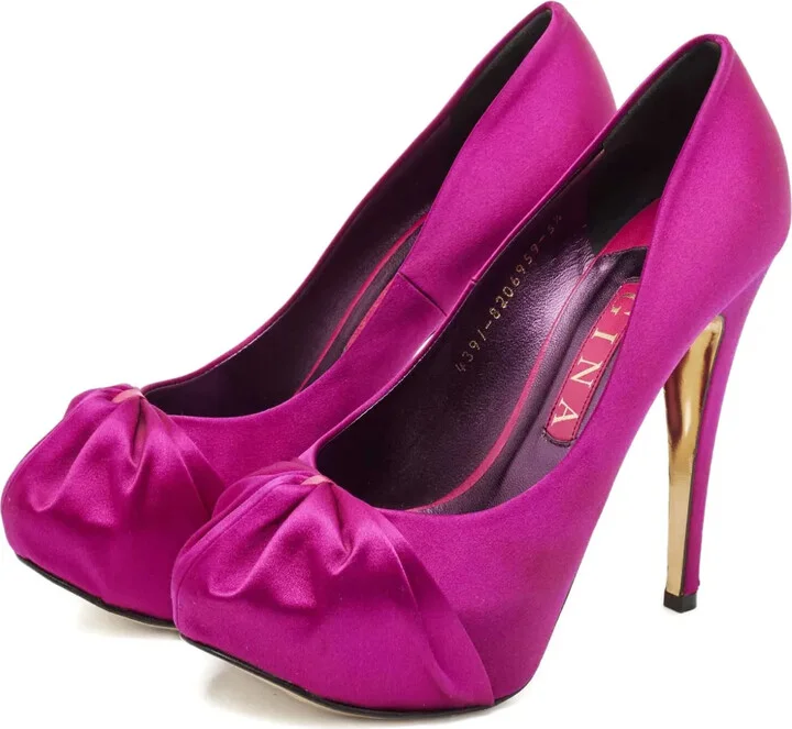 125mm Satin-Finish Heeled Pumps