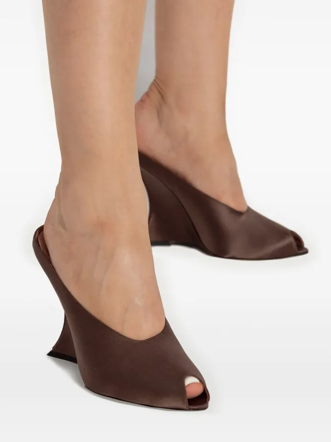 125mm Satin-Finish Heeled Sandals - Image 5