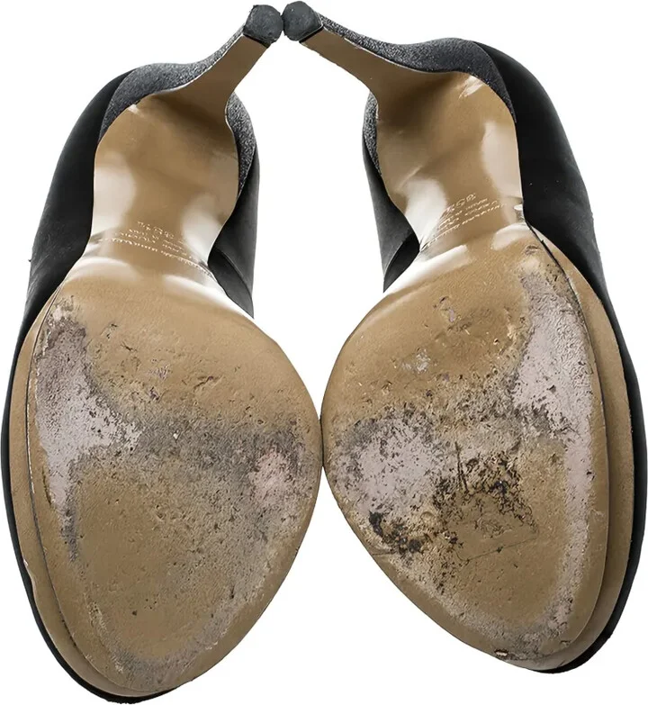 125mm Satin Platform Pumps - Image 3