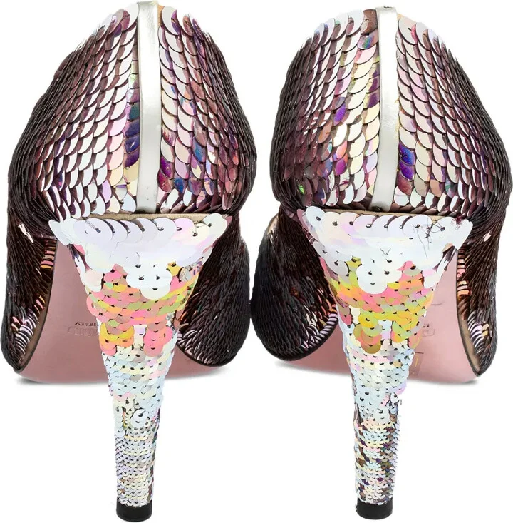 125mm Sequins Embellished pumps - Image 3