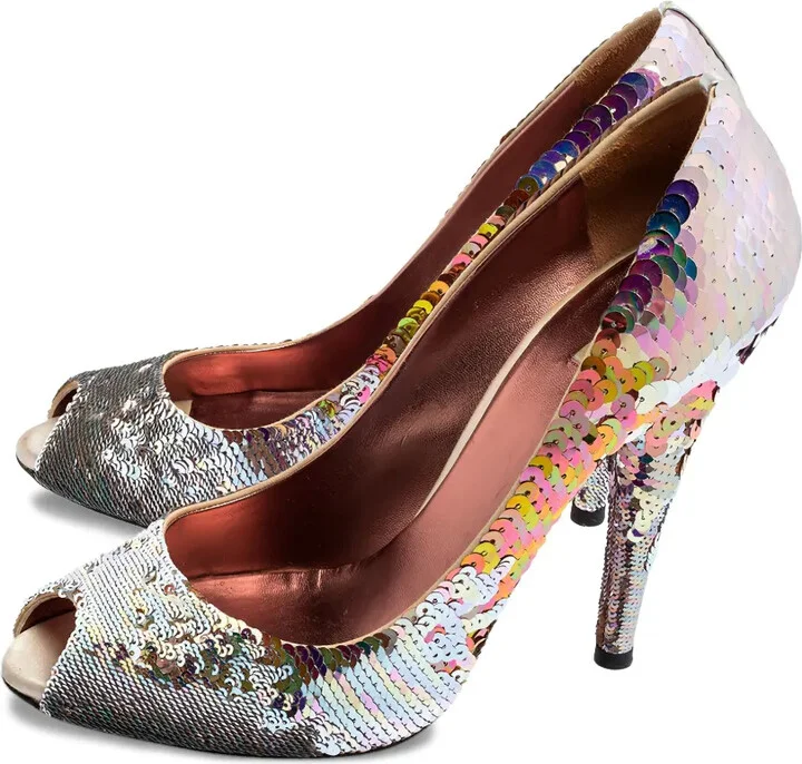 125mm Sequins Embellished pumps - Image 4