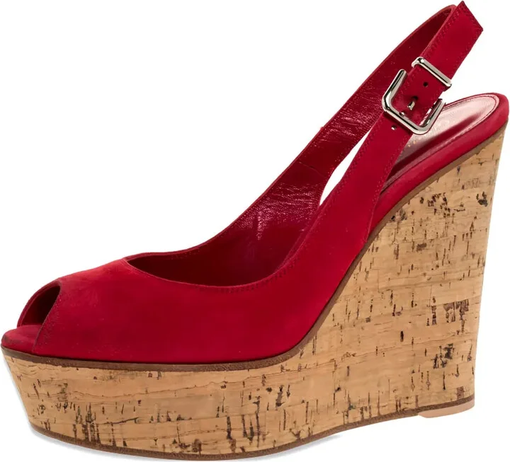 125mm Slingback Wedge Sandals - Image 2