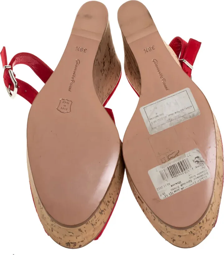 125mm Slingback Wedge Sandals - Image 5