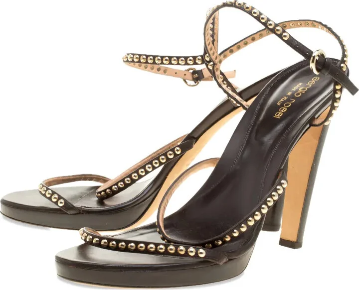 125mm Stud-Embellished Multi-Straps Sandals - Image 2