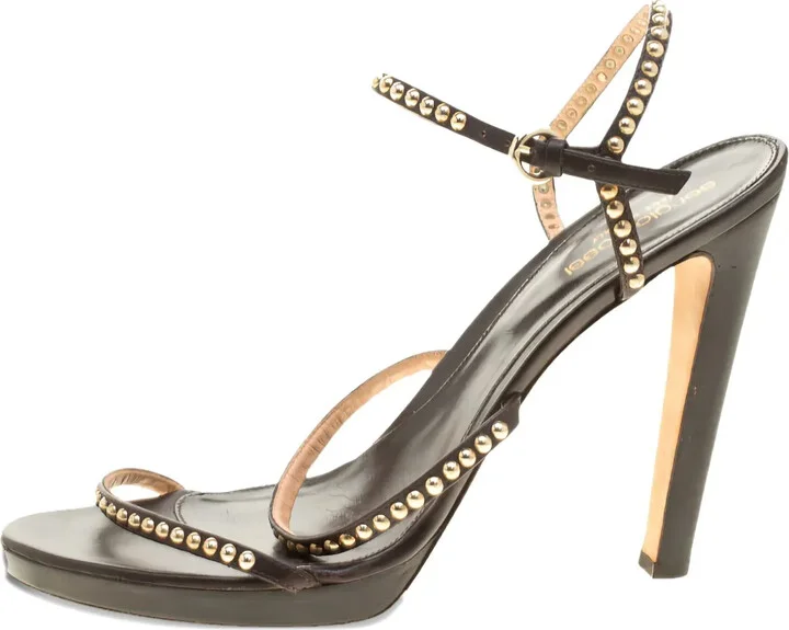 125mm Stud-Embellished Multi-Straps Sandals