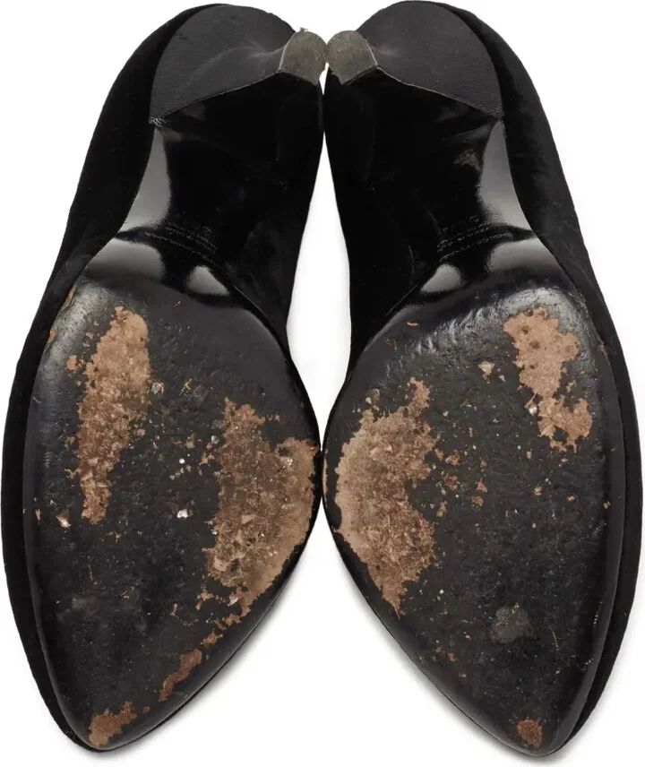 125mm Suede Heeled Pumps - Image 4