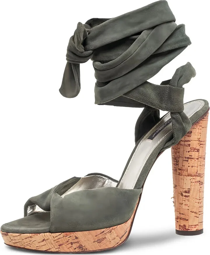 125mm Suede Sandals - Image 2