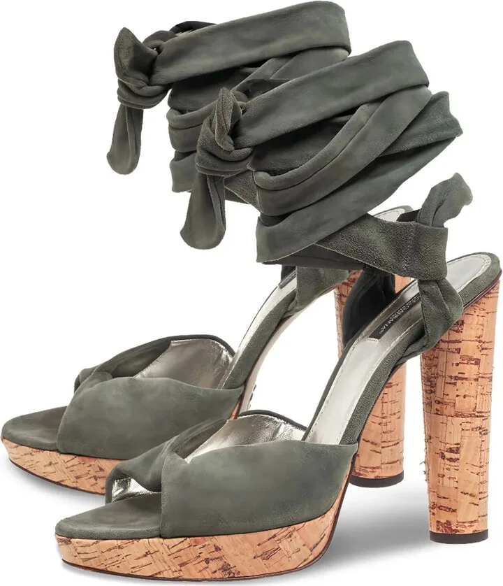 125mm Suede Sandals - Image 4