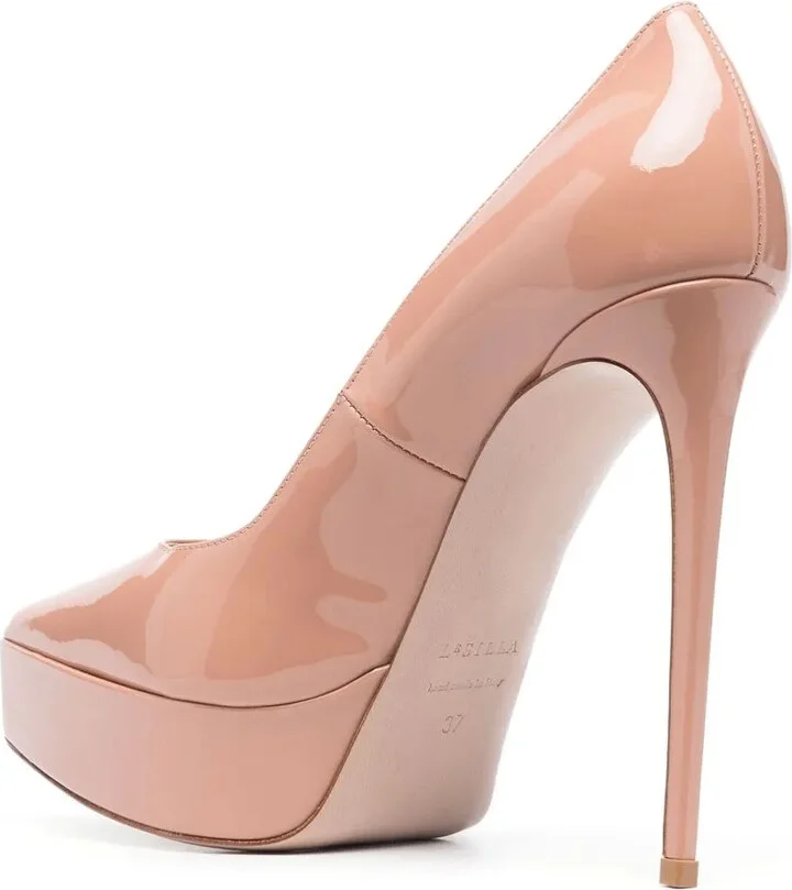 125mm Uma patent-leather pumps - Image 3