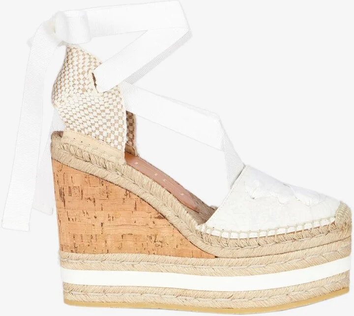 130 Paisley Wedge Espadrilles