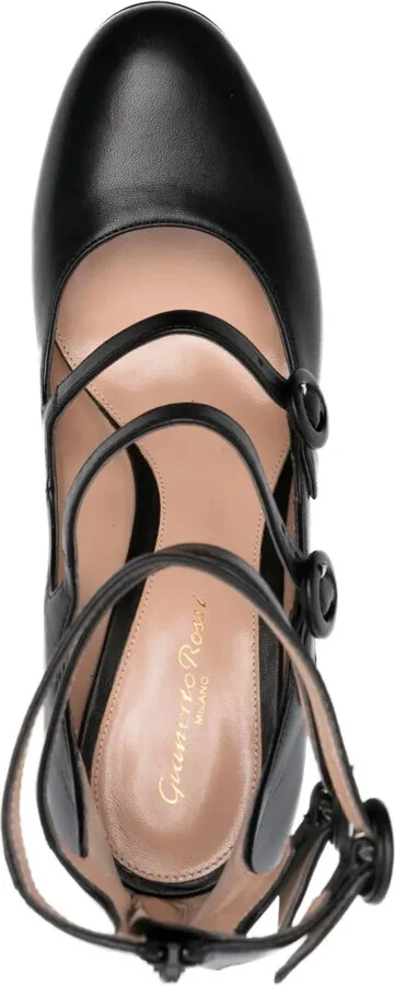 130mm Almond-Toe Leather Pumps - Image 4