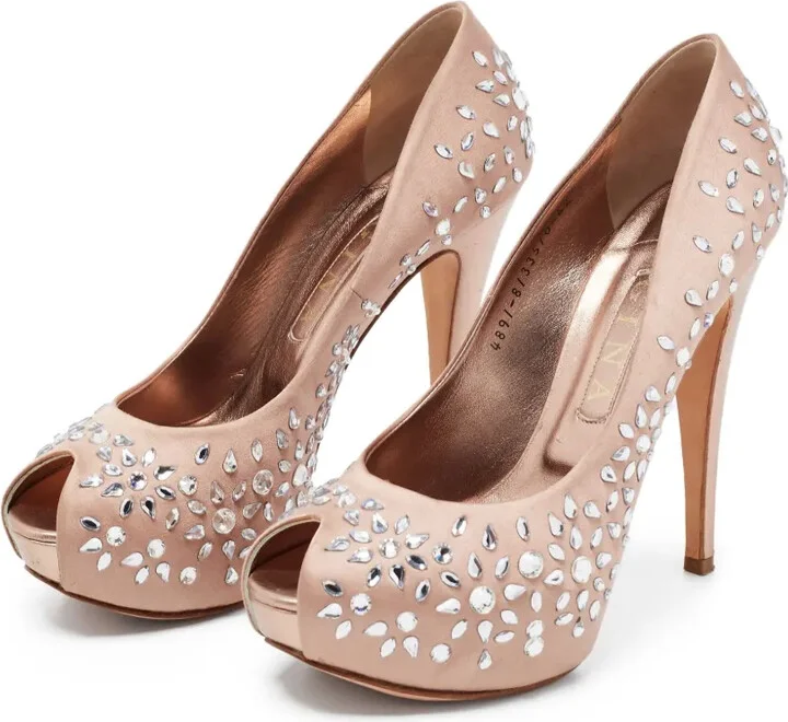 130mm Crystal-Embellished Sandals - Image 2