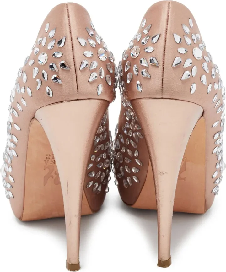 130mm Crystal-Embellished Sandals - Image 3