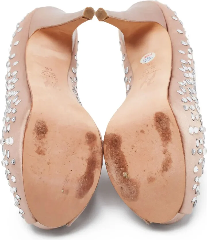130mm Crystal-Embellished Sandals - Image 4