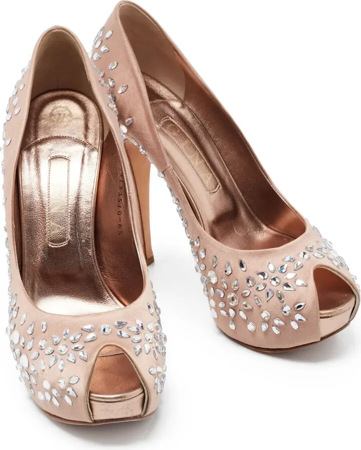 130mm Crystal-Embellished Sandals - Image 5