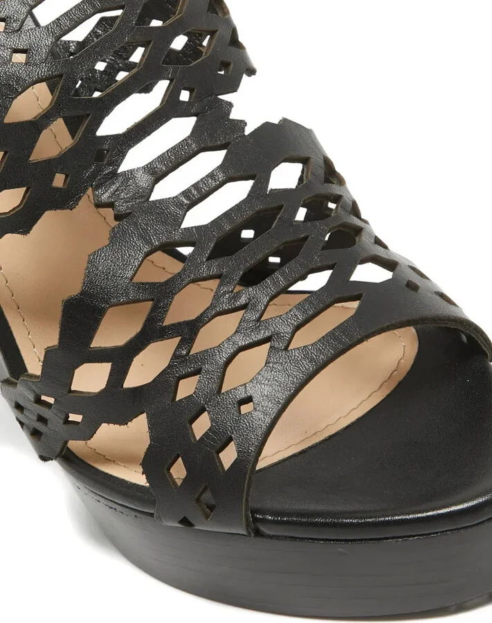130mm Cut-Out Platform Wedge Sandals - Image 5