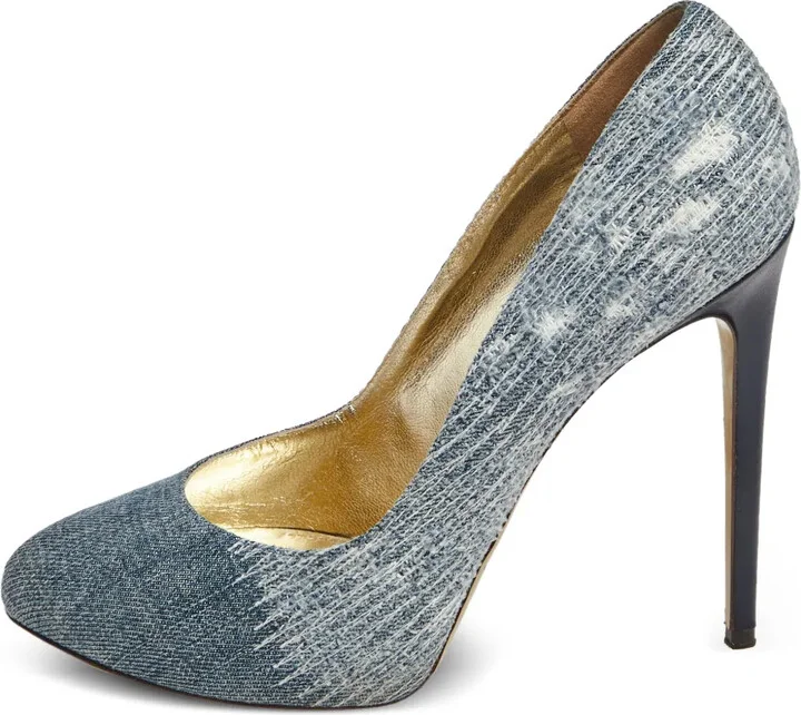 130mm Denim Pumps