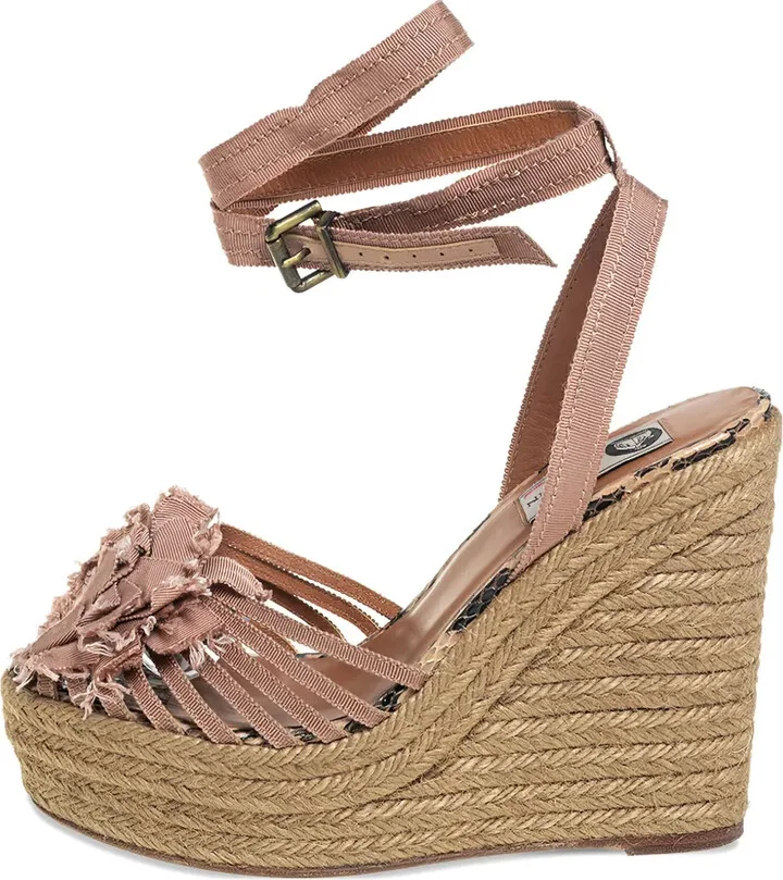 130mm Floral-Motif Wedge-Heel Espadrilles - Image 2