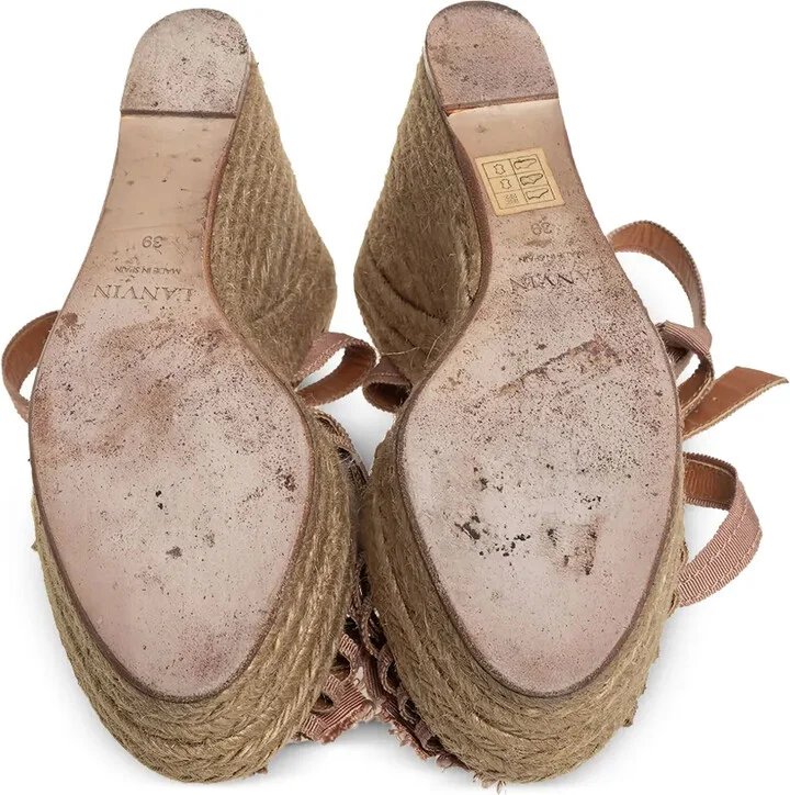 130mm Floral-Motif Wedge-Heel Espadrilles - Image 5