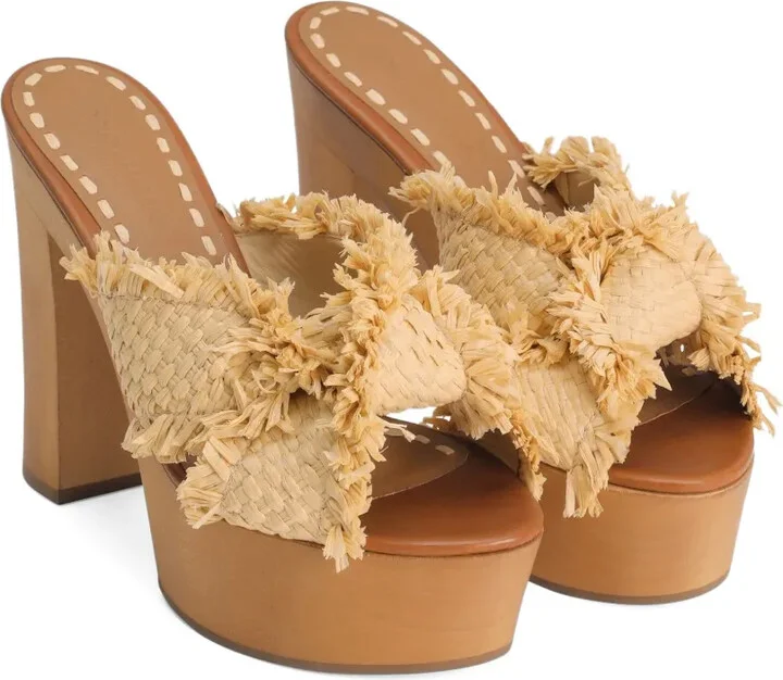 130mm Frayed-Detail Sandals - Image 2