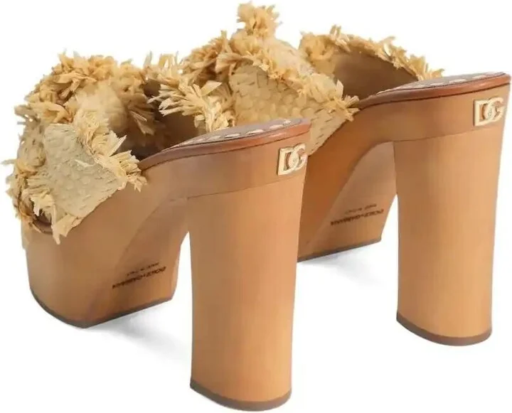 130mm Frayed-Detail Sandals - Image 3