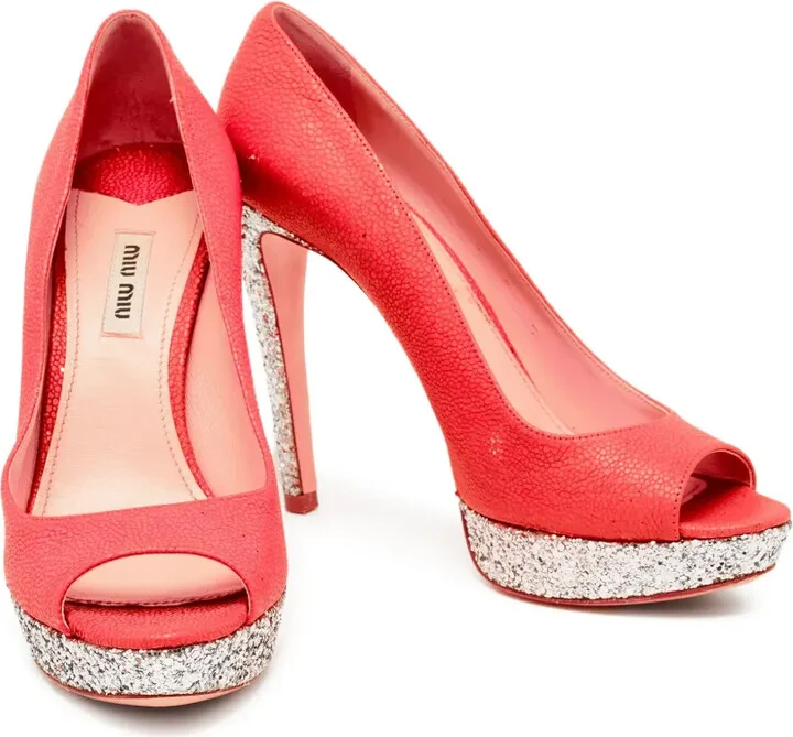 130mm Glitter-Detail Pumps - Image 4