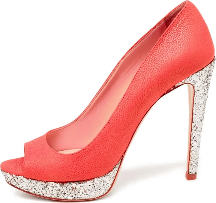 130mm Glitter-Detail Pumps