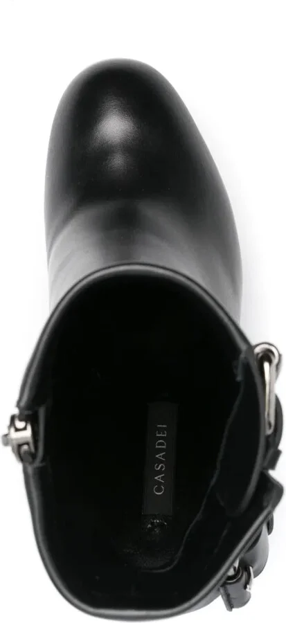 130mm Leather Ankle Boots - Image 4