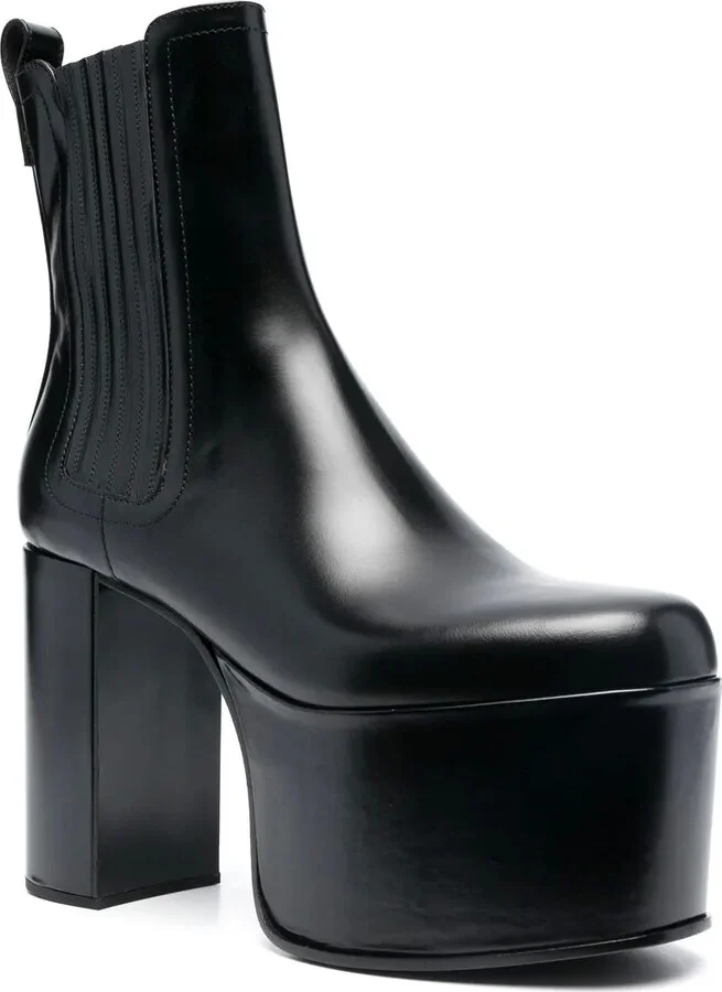 130mm Leather Ankle Boots - Image 2